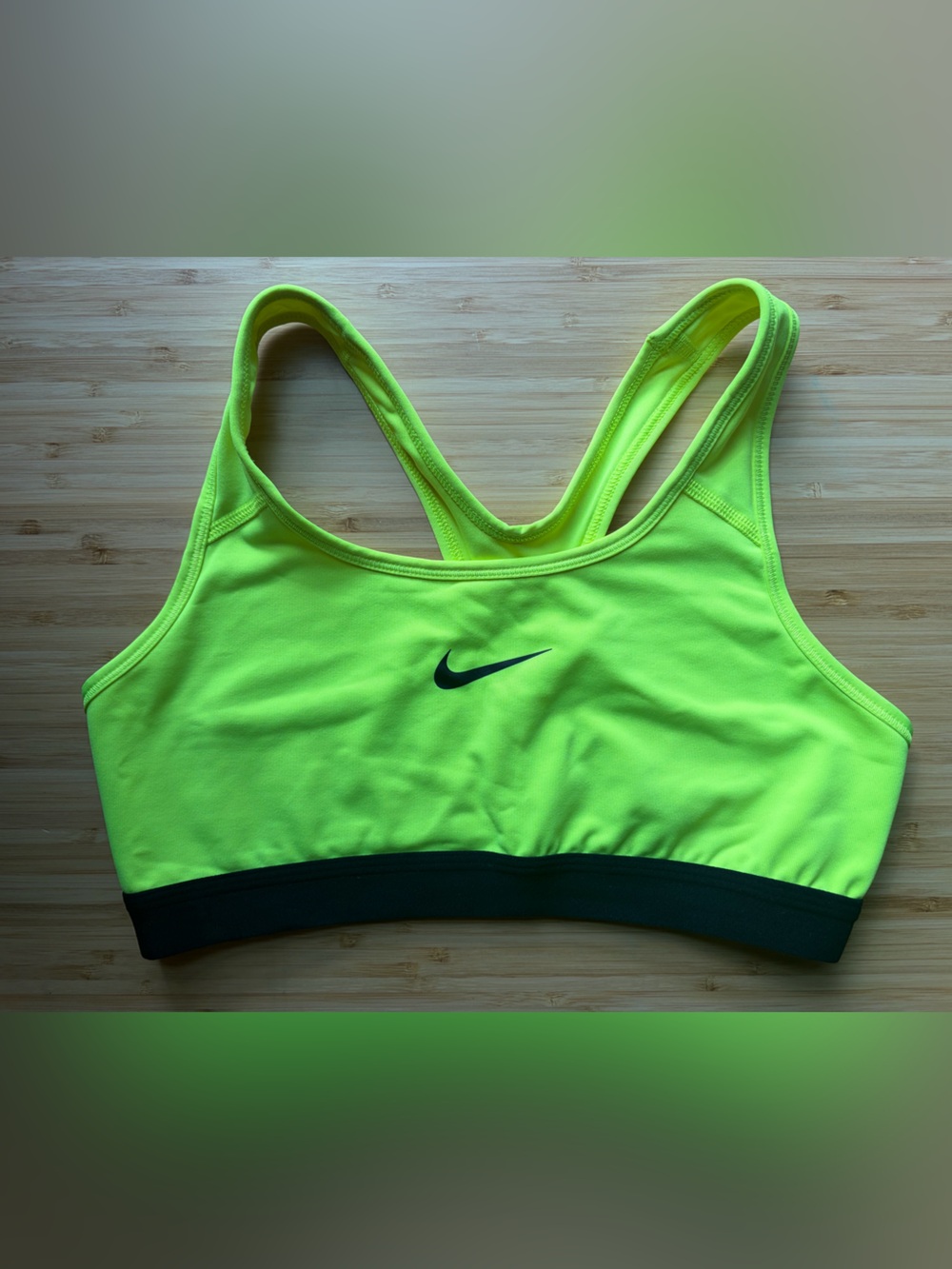 Nike Neon Lime Green Racerback Sports Bra